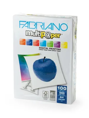 Image of: Fabriano Копирна хартия Multipaper, A4, 100 g/m2, гланц, 500 листа